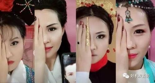 明星网红仿妆李清照视频,穿越时空的美貌再现