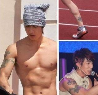 明星网红满背纹身图片